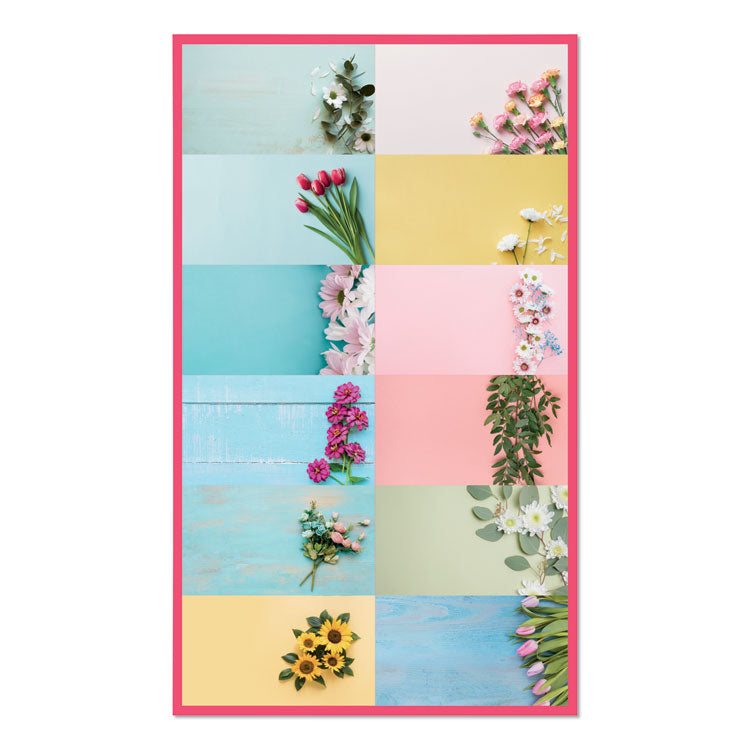 Romantic Wall Calendar, Floral Photography, 12 x 17, White/Multicolor Sheets, 12-Month (Jan to Dec): 2026