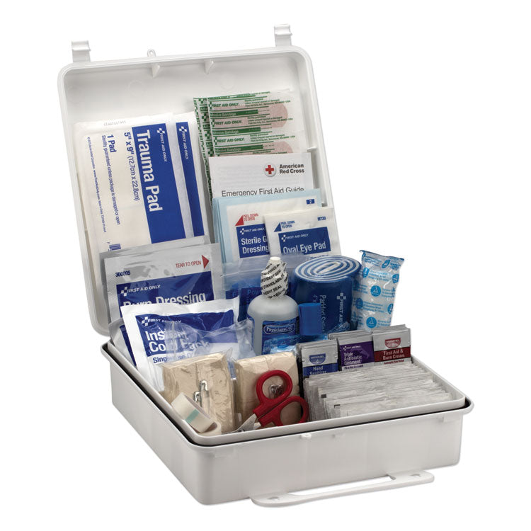 Bulk ANSI 2015 Compliant First Aid Kit, 199 Pieces, Plastic Case