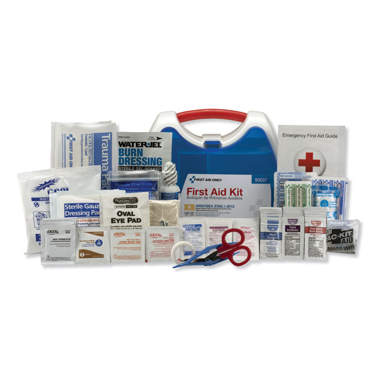 ANSI A+ 2015 ReadyCare First Aid Kit for Up to 25 People, 139 Pieces, Plastic Case