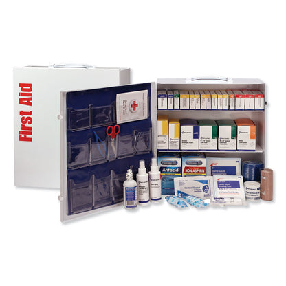 ANSI 2015 Compliant Industrial First Aid Kit for Up to 100 People, 676 Pieces, Metal Case