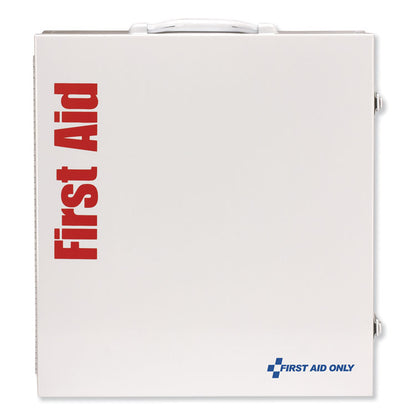 ANSI 2015 Compliant Industrial First Aid Kit for Up to 100 People, 676 Pieces, Metal Case