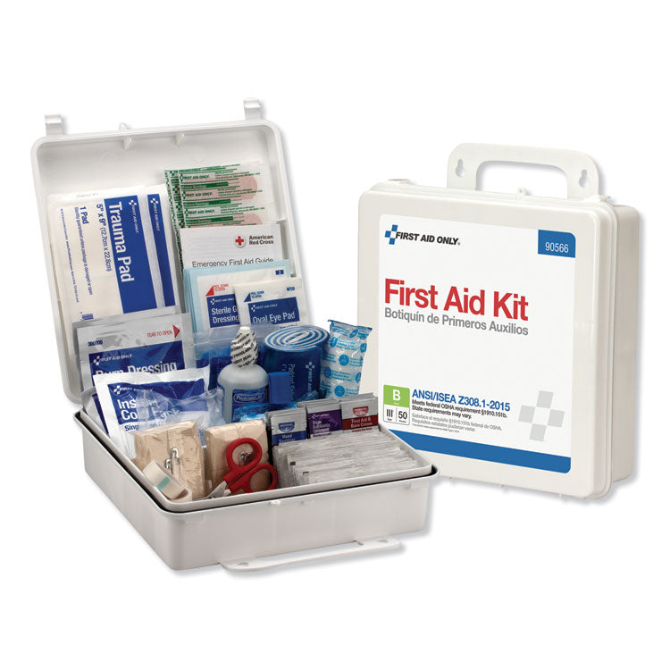Bulk ANSI 2015 Compliant First Aid Kit, 199 Pieces, Plastic Case