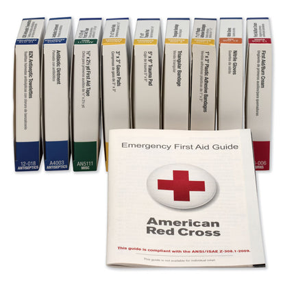 ANSI Compliant First Aid Kit Refill for 10 Unit First Aid Kit, 65 Pieces