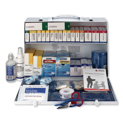 ANSI 2015 Compliant Industrial First Aid Kit for Up to 75 People, 446 Pieces, Metal Case