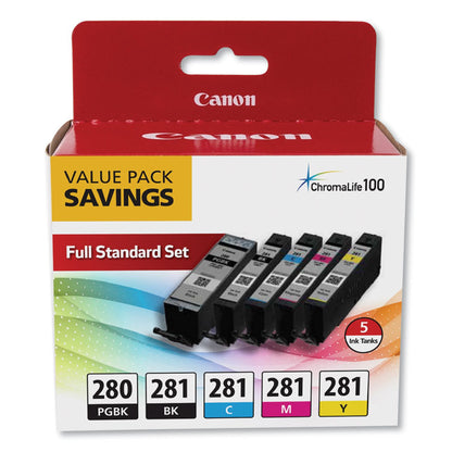 2075C006 (PGI-280, CLI-281) Ink, Black XL/Black/Cyan/Magenta/Yellow