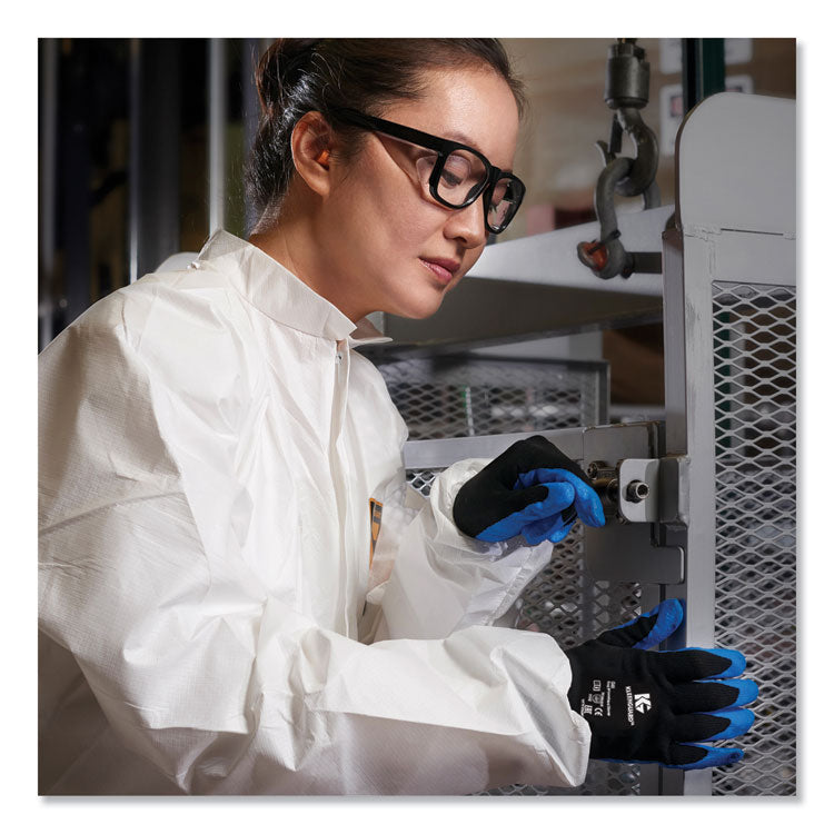 G40 Foam NITRILE Coated Gloves, EN388: 3121X, 9.84" Long, X-Large (Size 10), Blue/Black, 12 Pairs