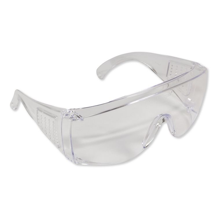 Unispec II Safety Glasses, Frameless OTG, Clear Single Lens, 50/Carton