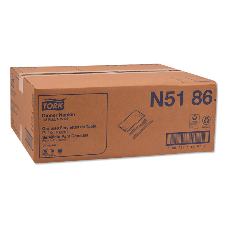 Universal Dinner Napkins, 1-Ply, 15 x 17, Natural Brown, 250/Pack, 12 Pack/Carton