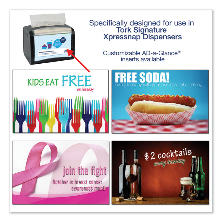 Xpressnap Interfold Dispenser Napkins, 1-Ply, 13 x 8.5, Natural, 500/Pack, 12 Packs/Carton