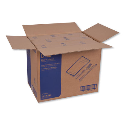 Advanced Dinner Napkin, 3-Ply, 17 x 16.12, 1/8 Fold, White,1,740/Carton