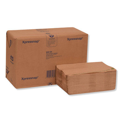 Xpressnap Interfold Dispenser Napkins, 1-Ply, 13 x 8.5, Natural, 500/Pack, 12 Packs/Carton