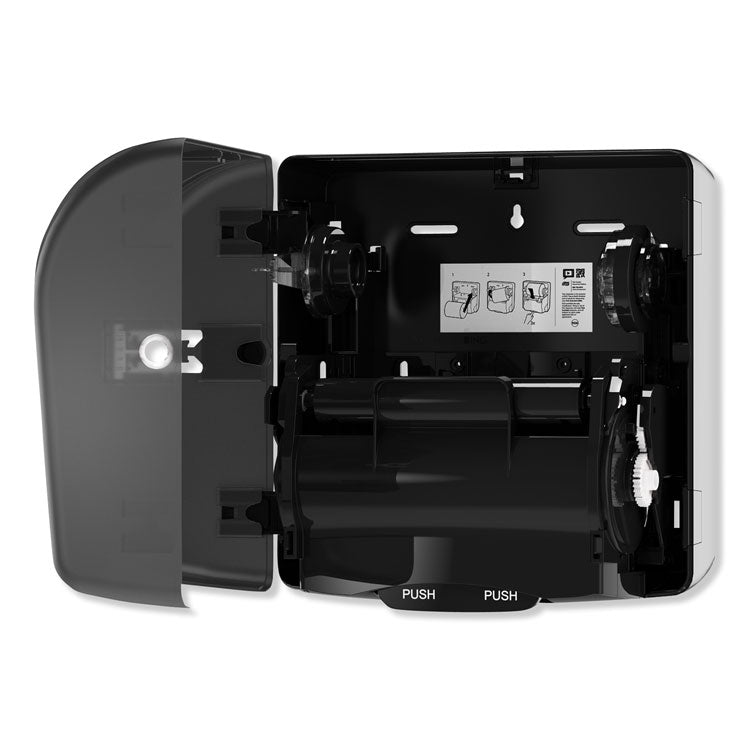 Mini Mechanical Hand Towel Roll Dispenser, For H71 System, 11.75 x 7.5 x 12.5, Black