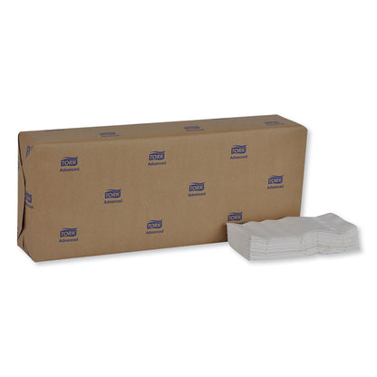 Advanced Dinner Napkins, 2-Ply, 15 x 16.25, 1/8 Fold, White, 375/Packs, 8 Packs/Carton
