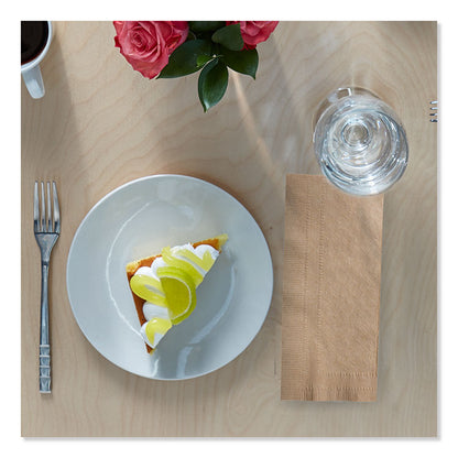 Universal Dinner Napkins, 1-Ply, 15 x 17, Natural Brown, 250/Pack, 12 Pack/Carton