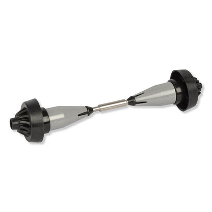 Coreless High Capacity Spindle Kit, Plastic, 3.66" Roll Size, Type C, Gray, 2/Kit