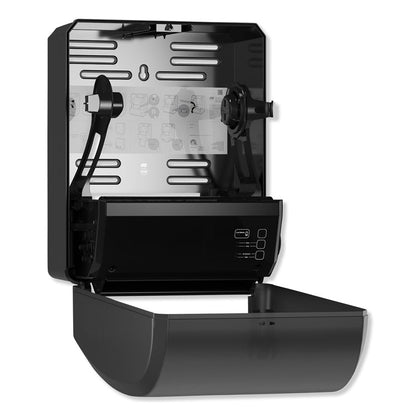 Electronic Hand Towel Roll Dispenser, 8" Roll, 12.32 x 9.32 x 15.95, Black