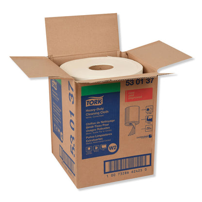Heavy-Duty Cleaning Cloth, 12.6 x 10, White, 400/Carton