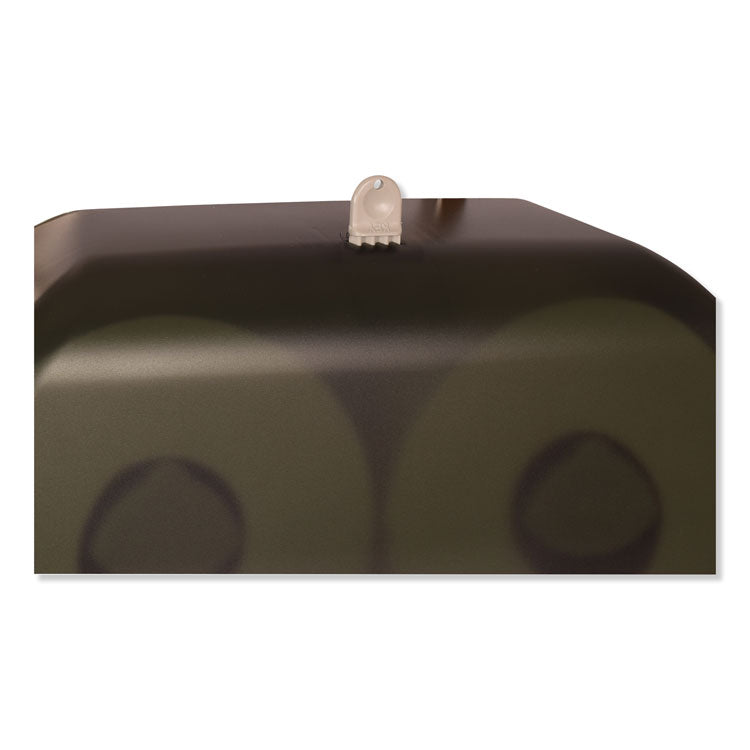 Twin Jumbo Roll Bath Tissue Dispenser, 19.29 x 5.51 x 11.83, Smoke/Gray