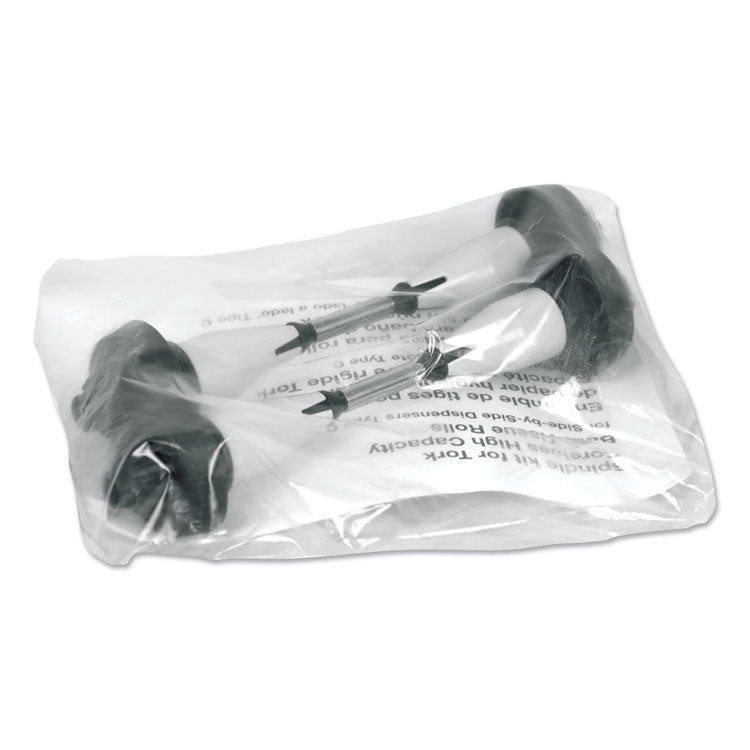 Coreless High Capacity Spindle Kit, Plastic, 3.66" Roll Size, Type C, Gray, 2/Kit