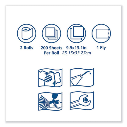 Advanced ShopMax Wiper 450, 8.5 x 10, Blue, 200/Bucket, 2 Buckets/Carton