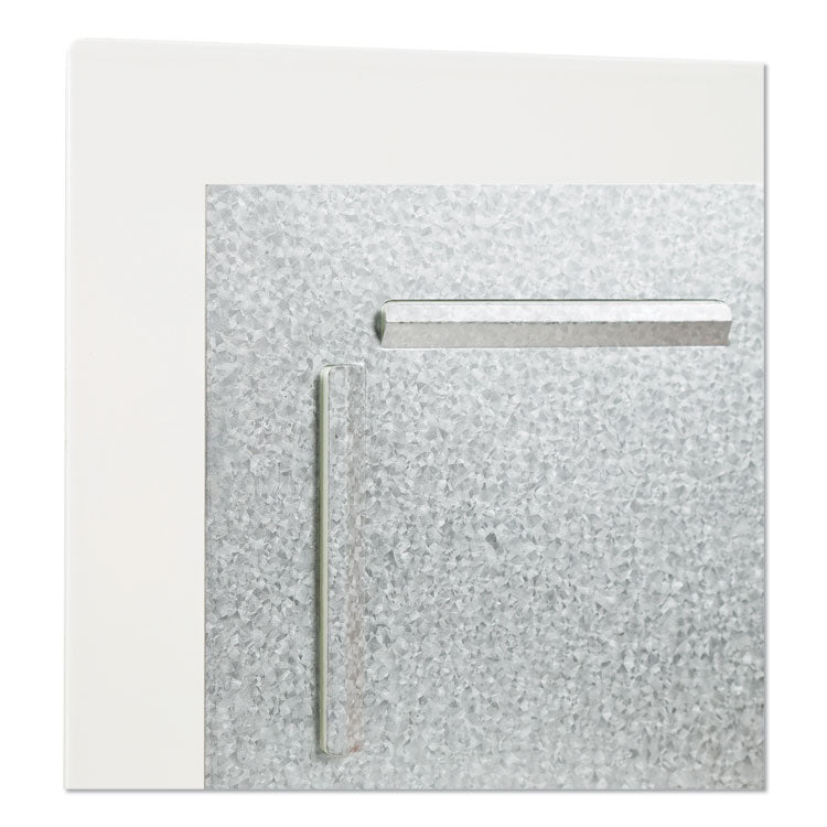 Floating Glass Ghost Grid Dry Erase Board, 36" x 24" (Actual Size: 35" x 23"), White Surface