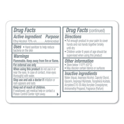 Advanced Hand Sanitizer Refreshing Gel, 1 oz Flip-Cap Bottle with Display Box, Clean Scent, 36/Bowl