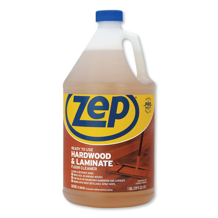 Hardwood and Laminate Cleaner, Fresh Scent, 1 gal, 4/Carton
