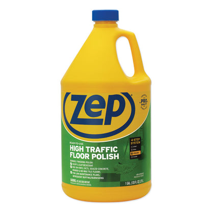 High Traffic Floor Polish, 1 gal Bottle, 4/Carton