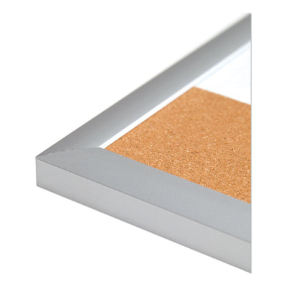 4N1 Magnetic Dry Erase Combo Board, Week/Month Planning, 36 x 24 (Actual Size: 35 x 23), Tan/WH Surface, Satin Aluminum Frame