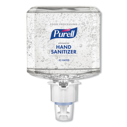 Food Processing Advanced Hand Sanitizer E3 Gel, 1,200 mL Bottle, Fragrance-Free, For ES6 Dispensers, 2/Carton