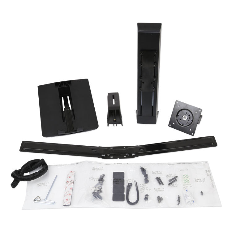 Monitor Riser for 24" Monitors, 30 Degree Tilt, Black, Supports 16 lb