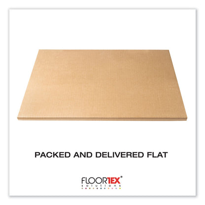 Cleartex MegaMat Heavy-Duty Polycarbonate Mats for Flat to Plush Pile Carpeted and Hard Floors, Rectangular, 46" x 60", Clear