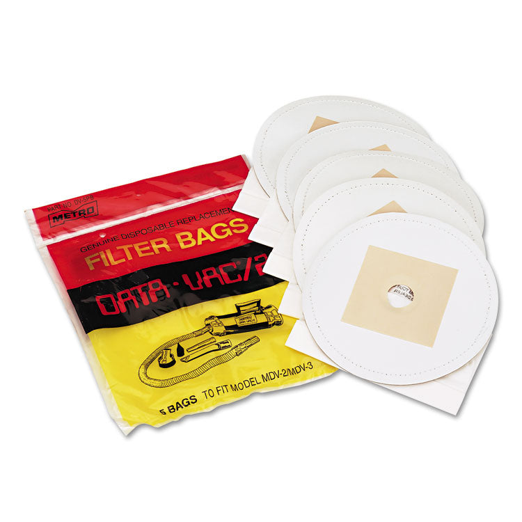 Disposable Bags for Pro Data-Vac Cleaning Systems, 5/Pack