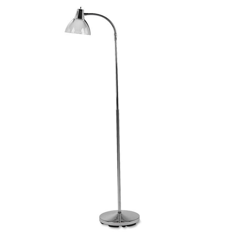 Classic Incandescent Exam Lamp, Three Prong, 10w x 10d x 74h, Stainless Steel