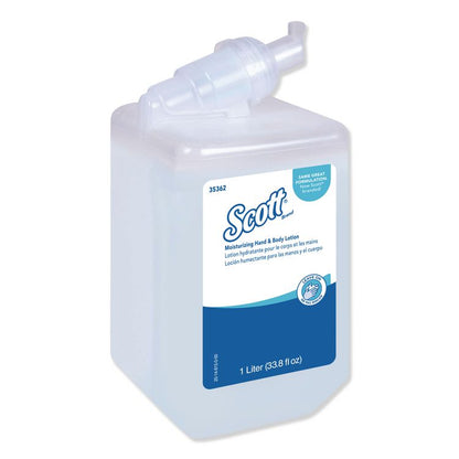 Moisturizing Hand and Body Lotion, 1 L Bottle, Fresh Scent, 6/Carton