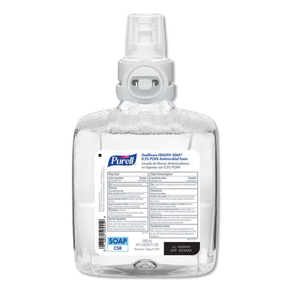 Healthcare HEALTHY SOAP 0.5% PCMX Antimicrobial Foam Refill, For CS8 Dispensers, Light Floral Scent, 1,200 mL, 2/Carton
