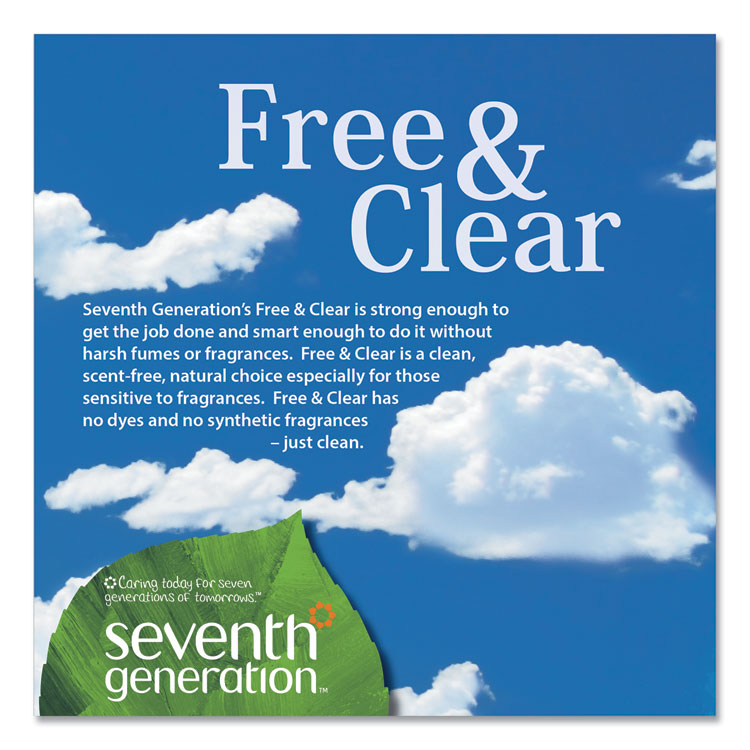 Natural Liquid Fabric Softener, Free and Clear/Unscented 32 oz Bottle