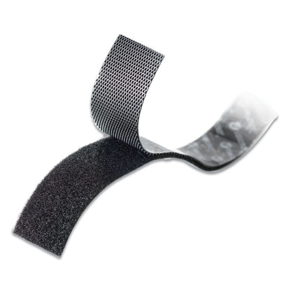 Low-Profile Industrial-Strength Heavy-Duty Fasteners, 1" x 10 ft, Black