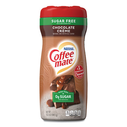 Sugar Free Chocolate Cream Powdered Creamer, 10.2 oz Canister, 6/Carton