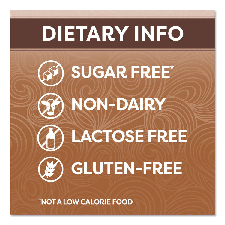 Sugar Free Chocolate Cream Powdered Creamer, 10.2 oz Canister, 6/Carton