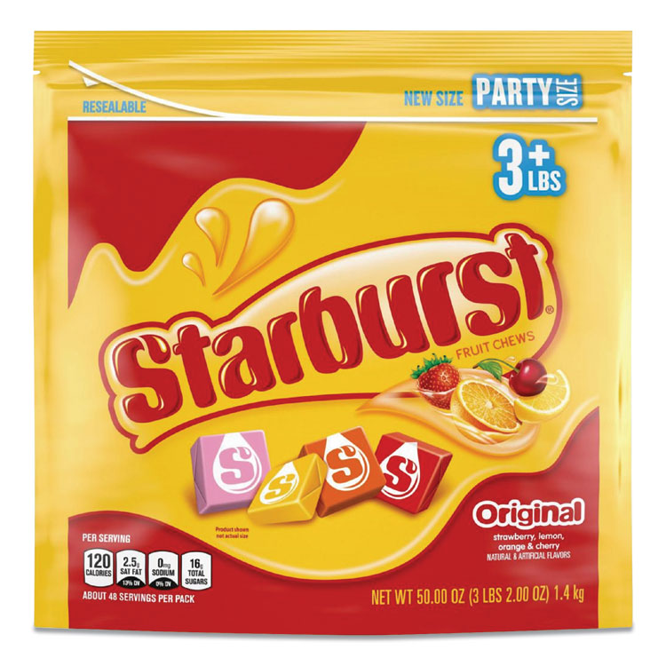 Original Fruit Chews, Cherry, Lemon, Orange, Strawberry, 50 oz Bag