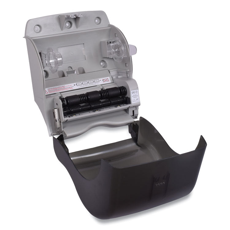 Hand Towel Dispenser, Electronic, 11.78 x 9.12 x 14.39, Translucent Smoke