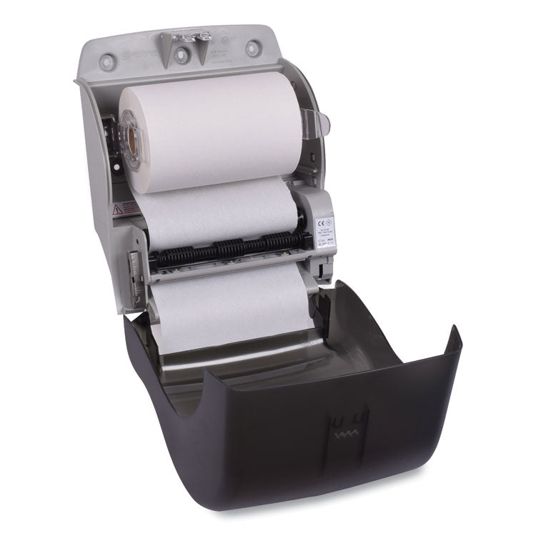 Hand Towel Dispenser, Electronic, 11.78 x 9.12 x 14.39, Translucent Smoke