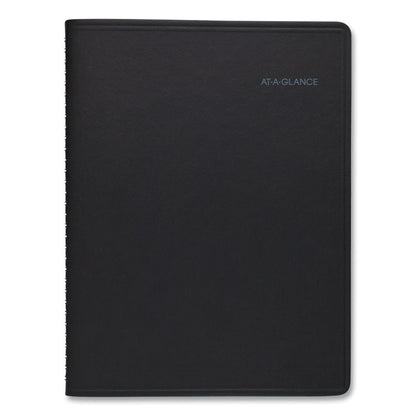 QuickNotes Weekly/Monthly Planner, 10 x 8, Black Cover, 12-Month (July to June): 2025 to 2026