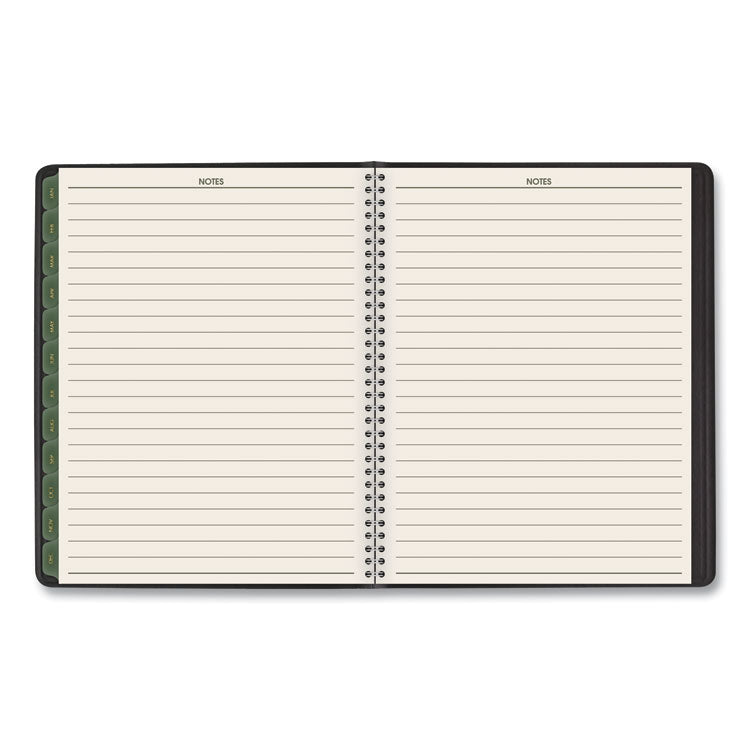 Recycled Weekly Vertical-Column Format Appointment Book, 8.75 x 7, Black Cover, 12-Month (Jan to Dec): 2026