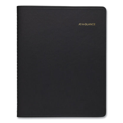 Triple View Weekly Vertical-Column Format Appointment Book, 11 x 8.25, Black Cover, 12-Month (Jan to Dec): 2026
