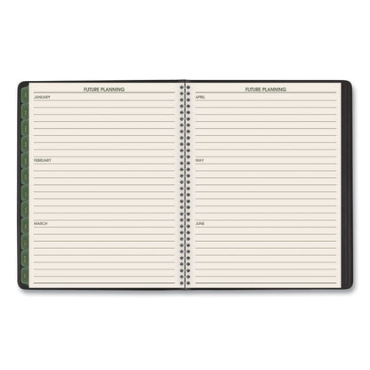 Recycled Weekly Vertical-Column Format Appointment Book, 8.75 x 7, Black Cover, 12-Month (Jan to Dec): 2026