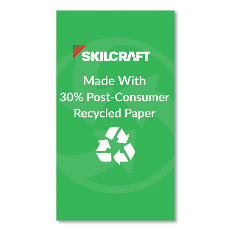 7530012858355, SKILCRAFT Self-Stick Note Pad, 4" x 6", Yellow, 100 Sheets/Pad, 12 Pads/Pack