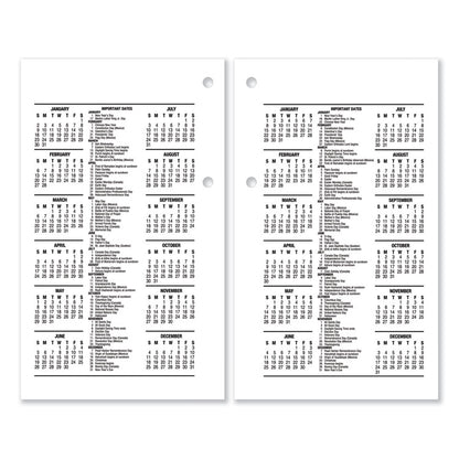 Desk Calendar Refill, 3.5 x 6, White Sheets, 12-Month (Jan to Dec): 2026