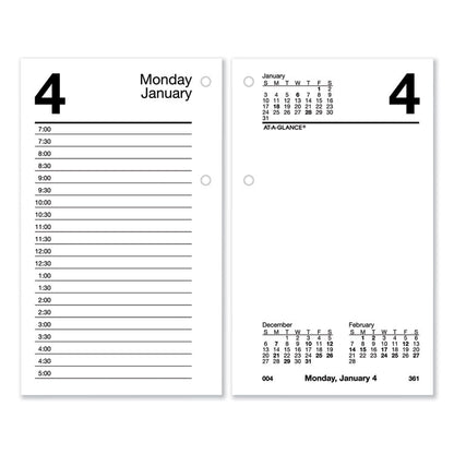 Desk Calendar Recycled Refill, 3.5 x 6, White Sheets, 12-Month (Jan to Dec): 2026